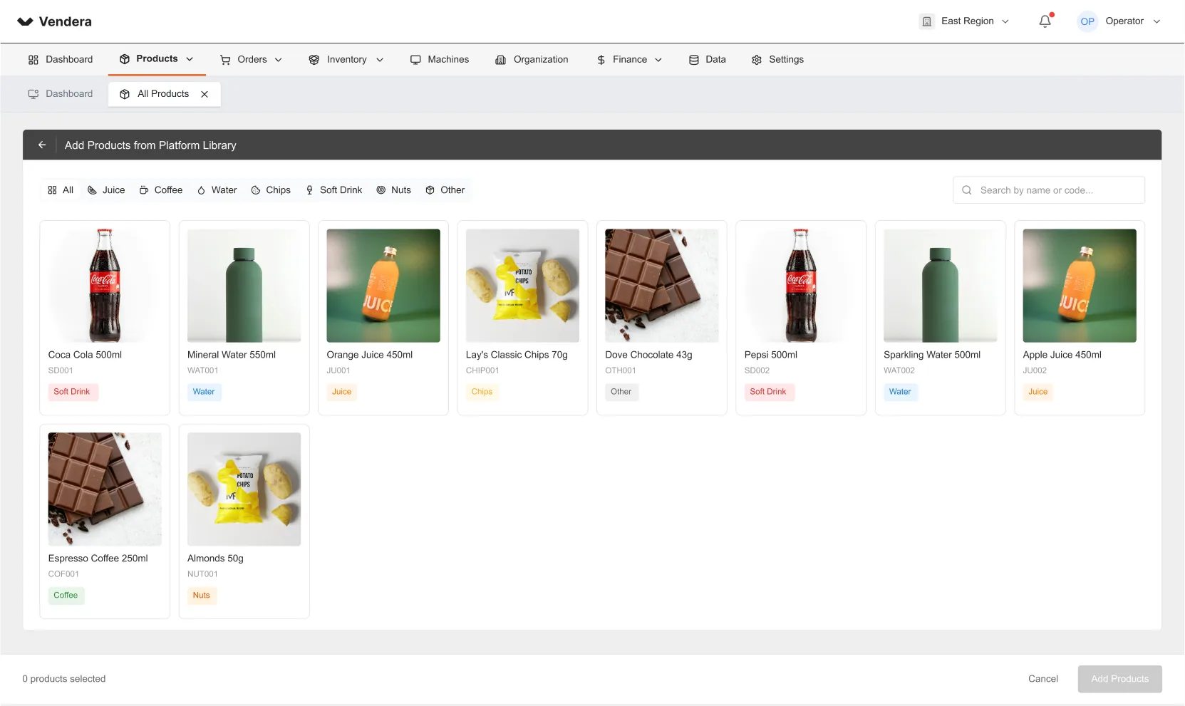 Product Library 原型页面